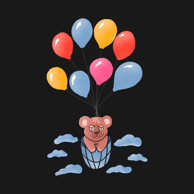 Teddy Bear and Balloons by OneLook