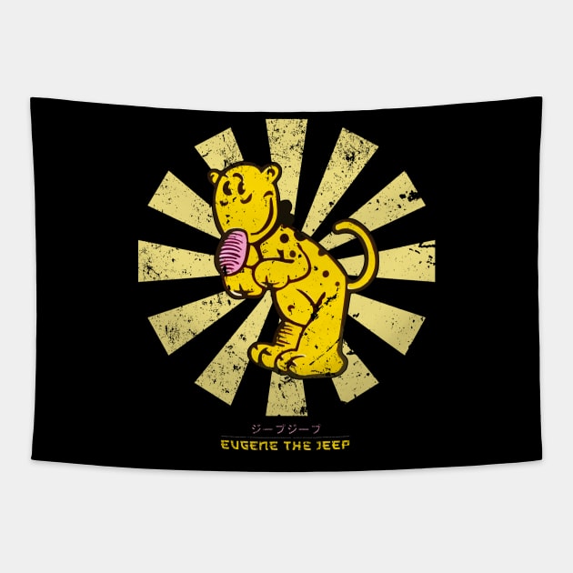 Eugene The Jeep Retro Japanese Popeye Tapestry by Nova5