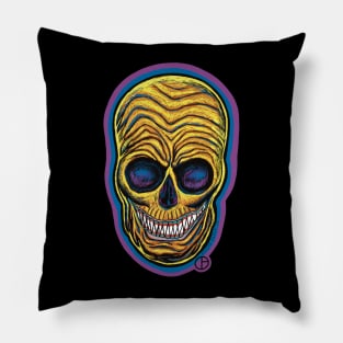 Psychedelic Skull Pillow