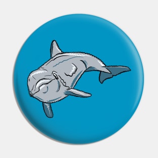 Squiggly dolphin Pin