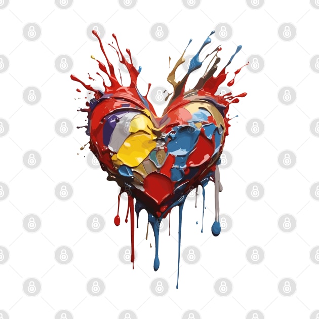 Splashed Paint Heart by NerdsbyLeo