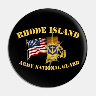 Rhode Island - ARNG w Flag Pin