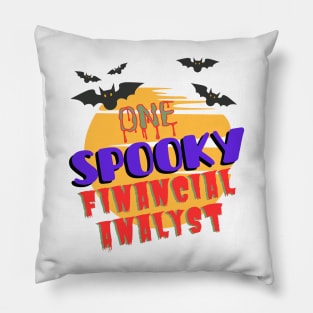 One Spooky Financial Analyst Halloween Pillow