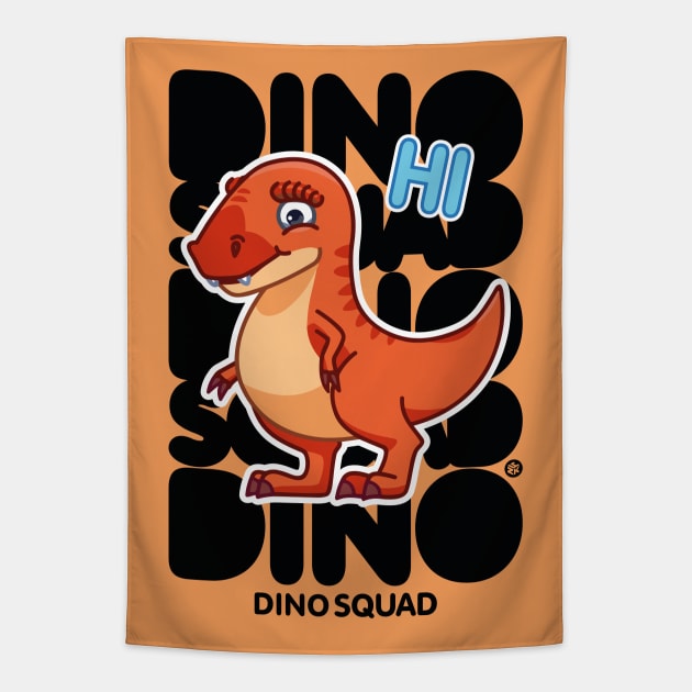 Dino Squad Tapestry by Yurko_shop