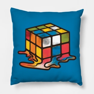 Melted Rubik's Cube Pillow