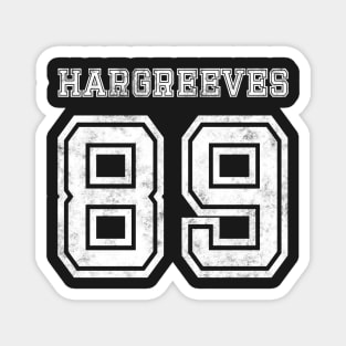 Umbrella Academy Hargreeves Jersey Number 89 - Grunge White Magnet