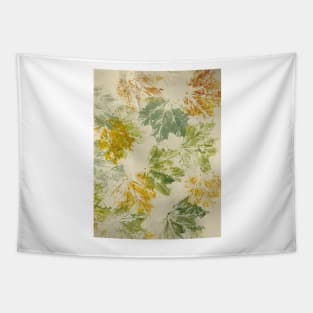 Maple Leaves Hand Painted in bayberry, mustard and ivory Tapestry