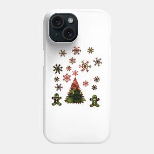 Kaleidoscope Christmas Green and Red Phone Case