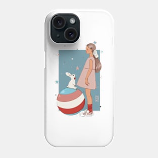 Girl with the Bunny Phone Case