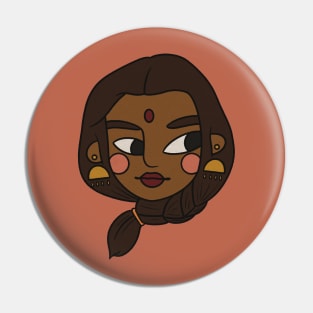 Desi Girl Pin