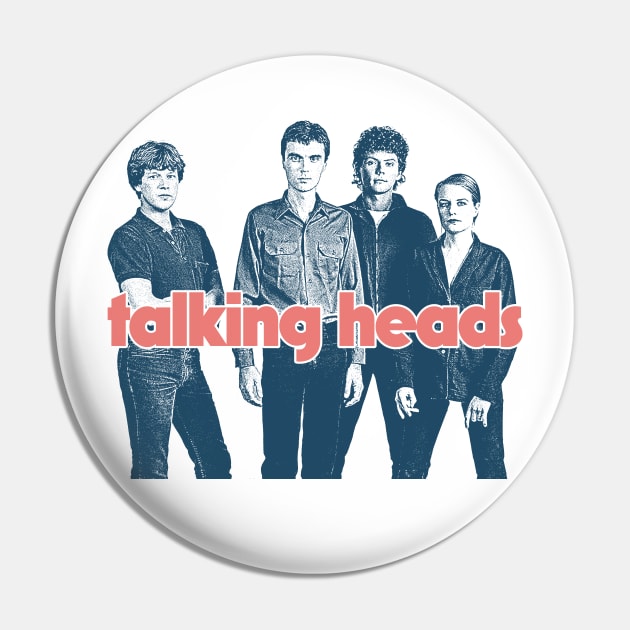 Talking Heads // Retro Style Fan Art Design Pin by DankFutura