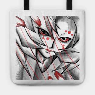 rui the spider demon in kimetsu no yaiba art Tote