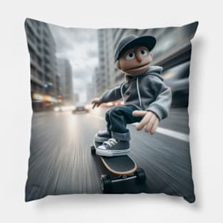 Skater puppet Pillow