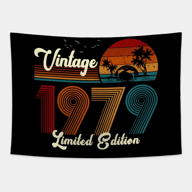 Vintage 1979 Shirt Limited Edition 41st Birthday Gift Tapestry by Damsin