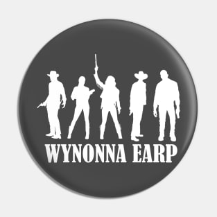 Wynonna Earp Cast Silhouette (Darker Backgrounds) Pin