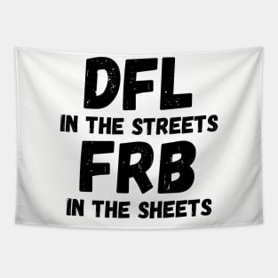 DFL in the streets FRB in the sheets Tapestry