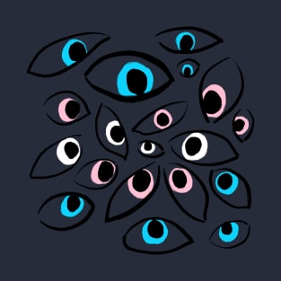 Trans Eyes (dark background) T-Shirt