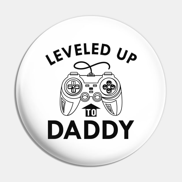 New Daddy - Leveled up to daddy Pin by KC Happy Shop