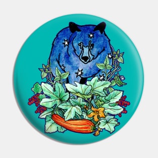 Spirit Bear in Garden Pin