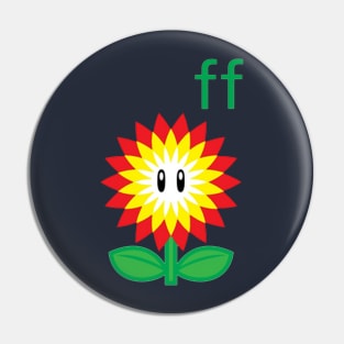 Fire Flower merry christmas Pin