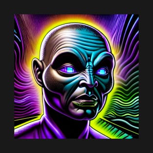 Trippy Alien – Retro Scifi Dreams X30 T-Shirt