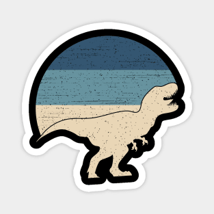 Dinosaur Vintage Sunset Magnet