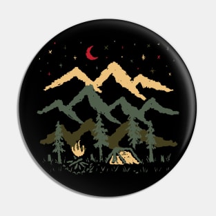 Night Camping Pin