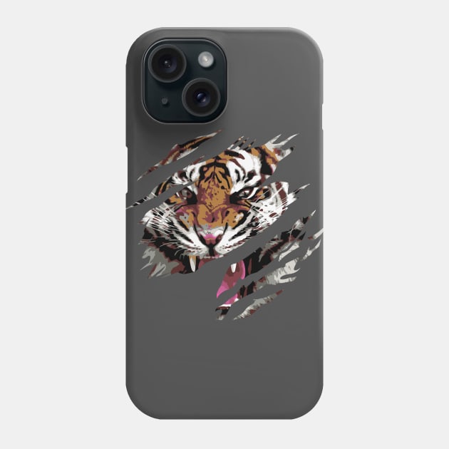 Tiger paw Phone Case by SerenityByAlex