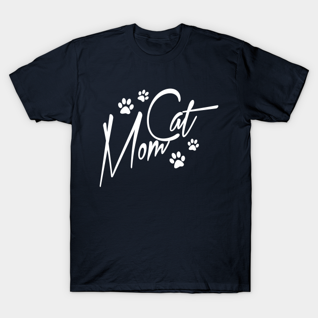 Discover Cat Mom Cute Letter Print Women Funny Graphic Mothers Day - Cat Mom Gifts - T-Shirt