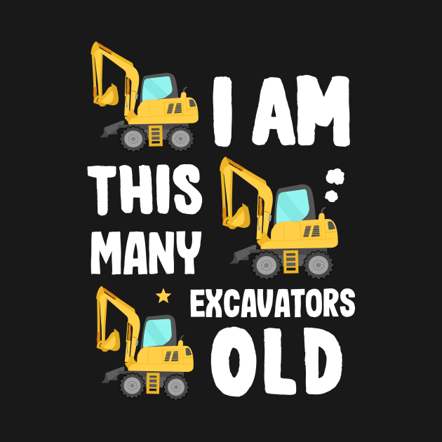 Toddler Outfit as 3rd Birthday Excavator by Ronkey Design
