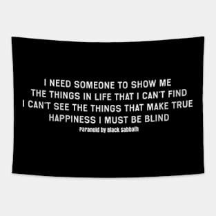 Paranoid Lyrics Tapestry