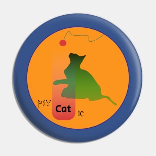 Psy-Cat-Ic - The Psychotic Cat Pin