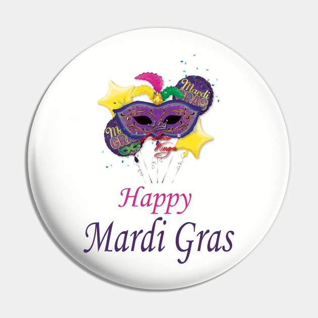 Mardi Gras Pin by Blue Diamond Store