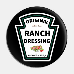 Original Ranch Dressing Label Costume Pin