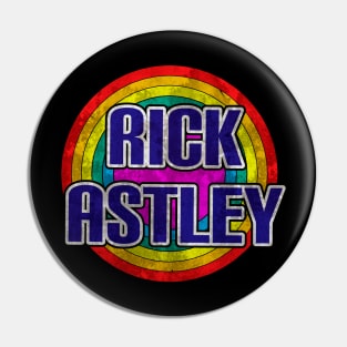 Rick astley Pin