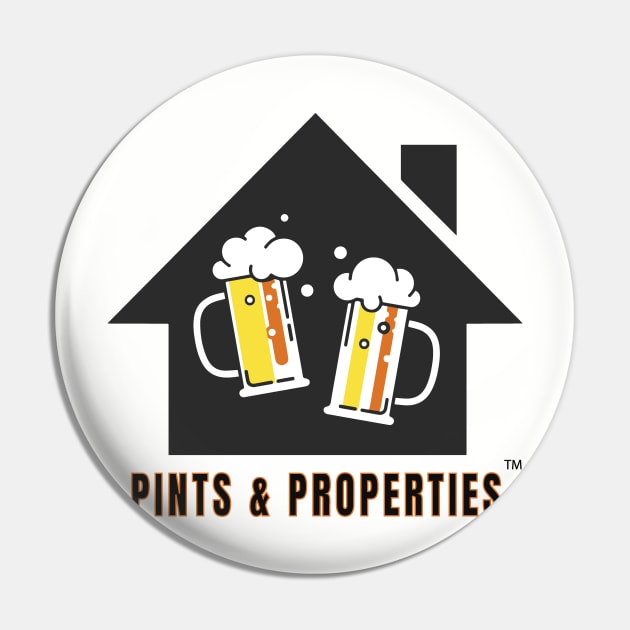 Pints and Properties Logo Pin by Five Pillars Nation