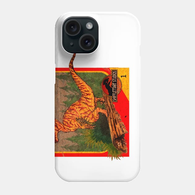 Velociraptor Phone Case by ShifflettArt Studios