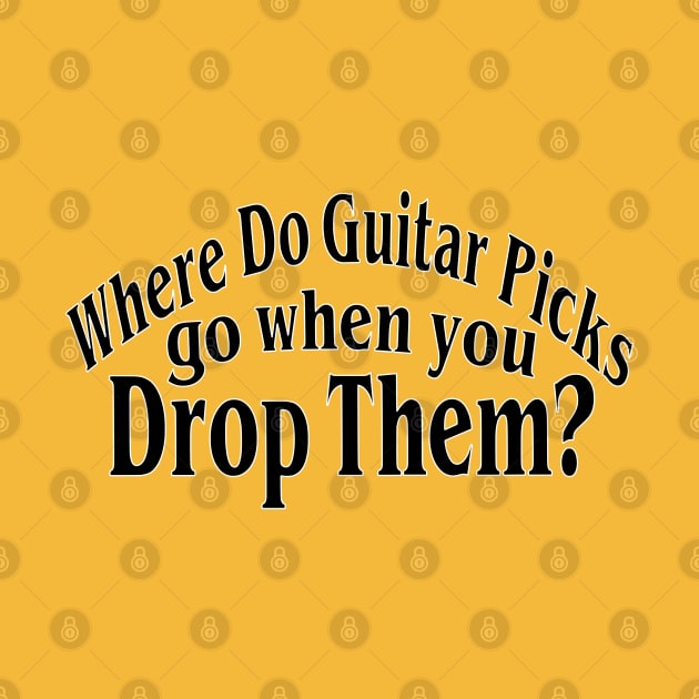 Where Do Guitar Picks Go When You Drop Them by blueversion