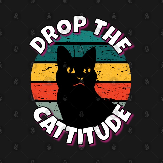 Crop The Cattitude Black Cat by RockReflections