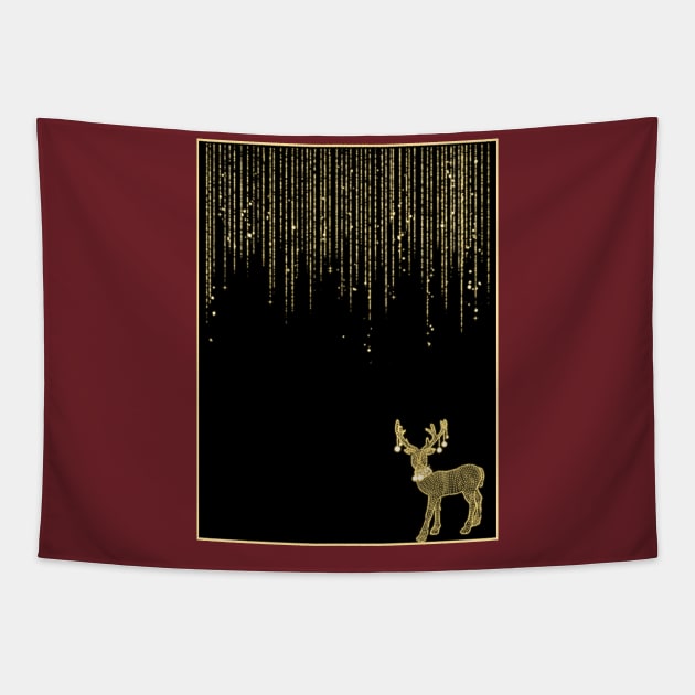 deer stripes stars Tapestry by Zido ICT