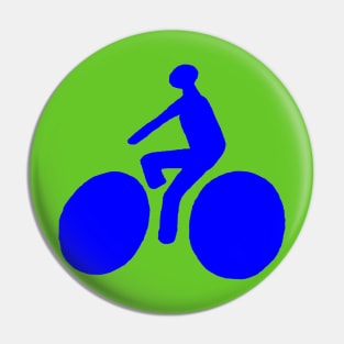 Blue bicycle Pin