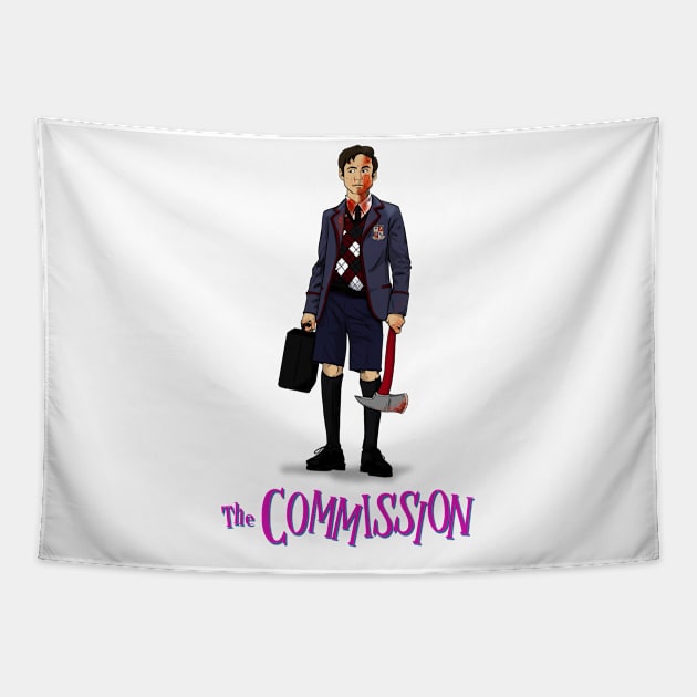 Umbrella Academy The Commission - Bloody Five Tapestry by Geekasms