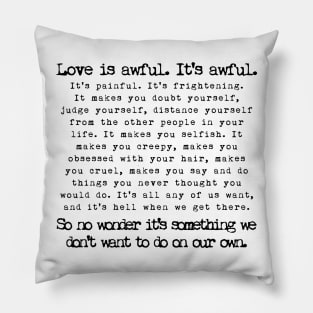 Fleabag Love Speech Pillow