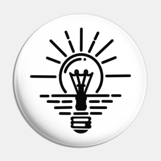 Sunset Light Bulb Pin