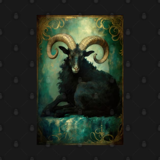 Aries the Ram Zodiac Illustration by YeCurisoityShoppe