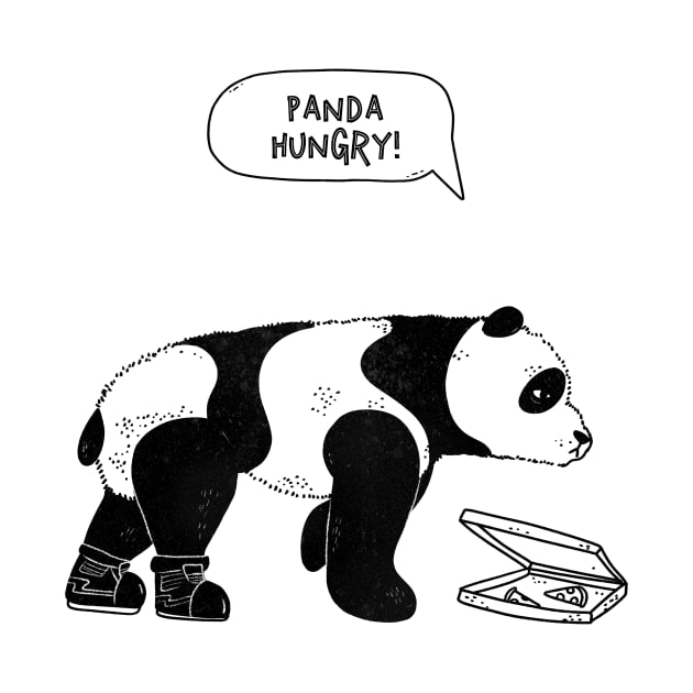 Funny Hungry Panda Artwork by New East 