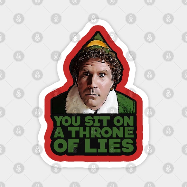 You sit on a throne of lies Magnet by creativespero