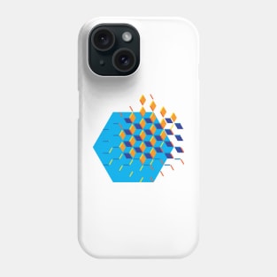 Hexagon Cubes Phone Case