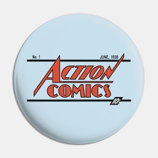 Action Comics Tribute Pin