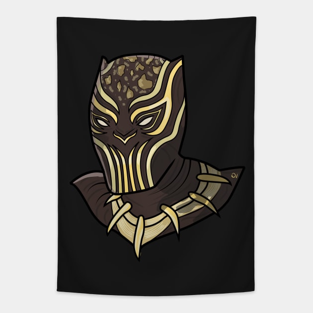 King Killmoger Tapestry by onategraphics